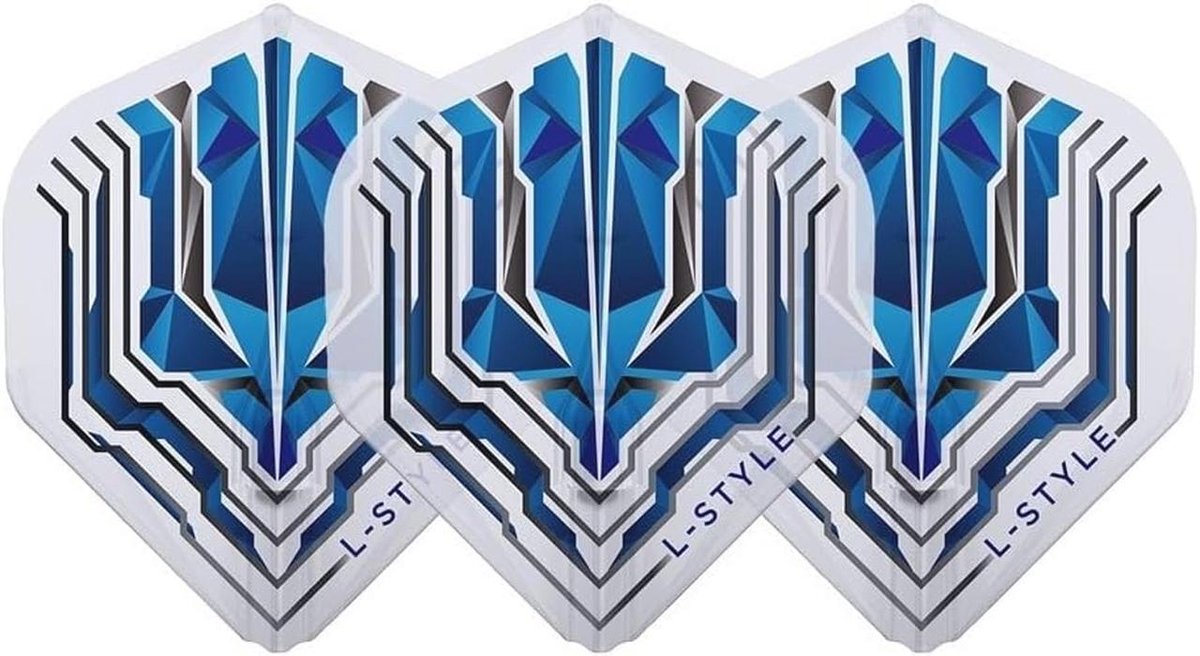 Champagne Flight EZ L1 Standaard Darts - Transparant Blauw