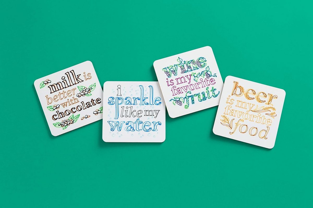 4-Pack Aluminium Onderzetters voor Infusible Ink Prenten