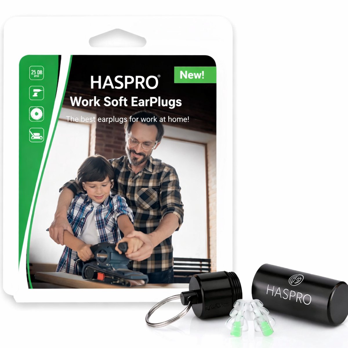 HASPRO Work Soft Oordopjes – Comfortabel – SNR 26 dB