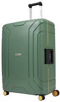 CarryOn Steward TSA Reiskoffer 70 liter - 65cm Middenmaat Koffer met kliksloten - Groen