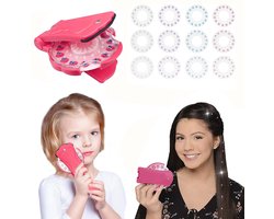 Haardiamanten - DIY Glitter Haaraccessoireset - 180 Diamanten - Haarjuwelen - Haar Steentjes - Haarstylingtool voor Meisjes - Speelgoed - Festival - voor Kledingknutselen, Hoed en Rugzakdecoratie