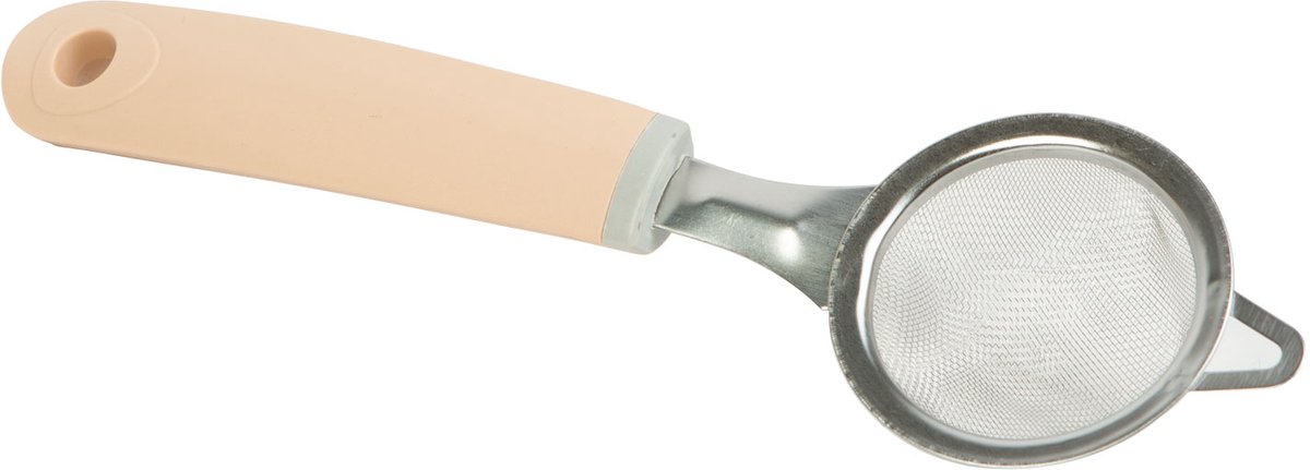 Theezeef met Handgreep – RVS Theefilter voor Losse Thee – BPA-vrij – Vaatwasserbestendig – Grijs - 22 x 6,6 x 2,7 cm 1 Stuks [57542G]