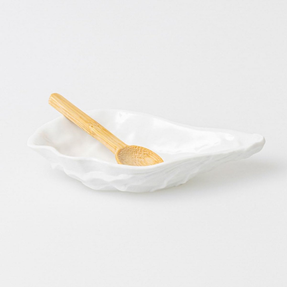 Oesterschaal met Lepel van Porselein - Servies voor Zeevruchten en Snacks