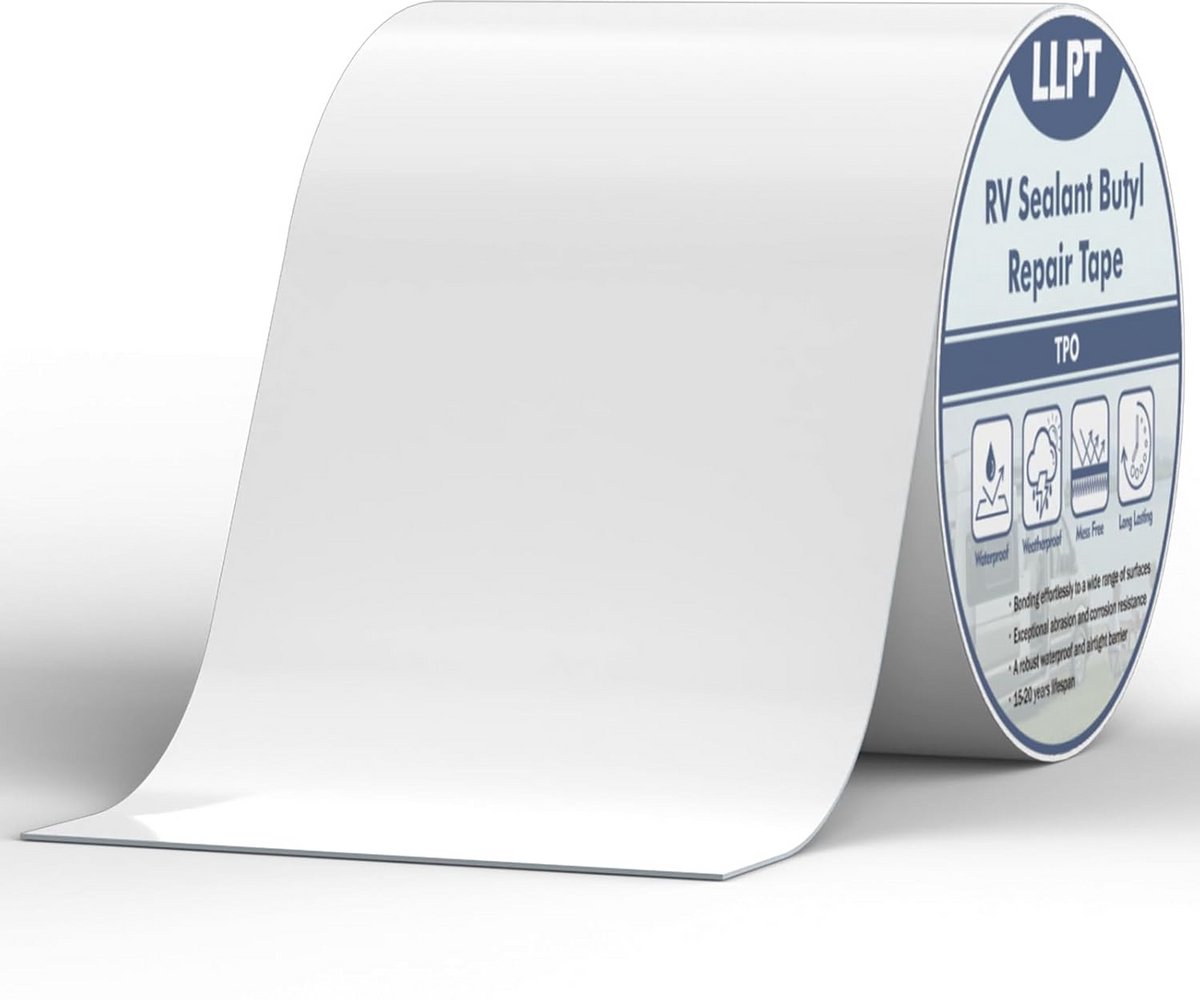 Waterdichte butyltape voor dakreparatie en lekkagepreventie, zelfklevend, 152 mm x 15 m