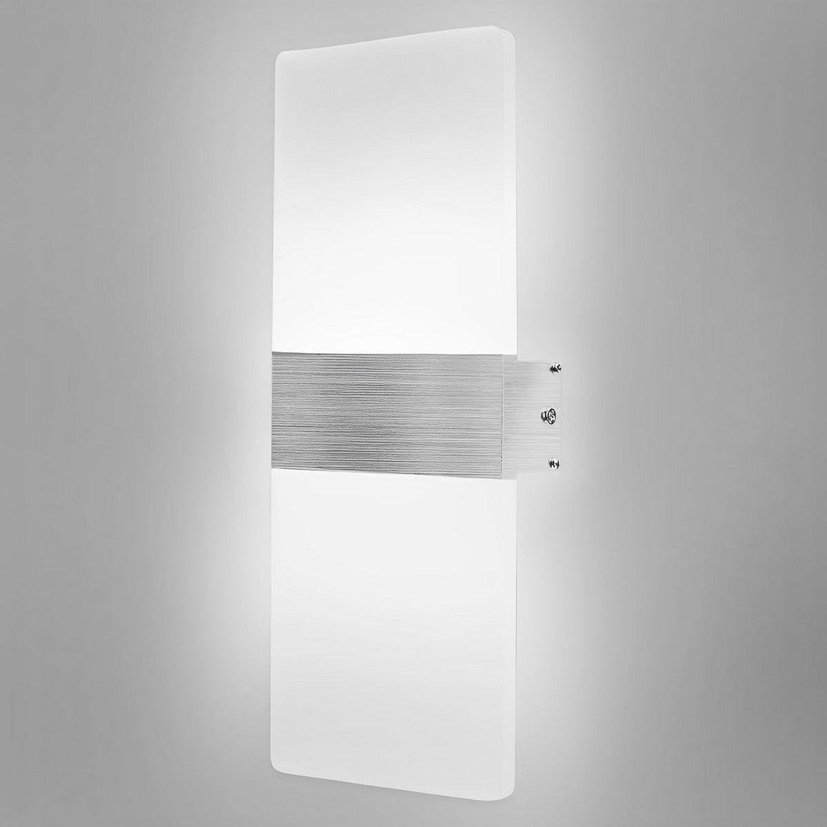 Moderne Wandlamp - 12W LED Verlichting voor Binnen met Koud Wit Licht, Geschikt voor Slaapkamer, Gang en Woonkamer
