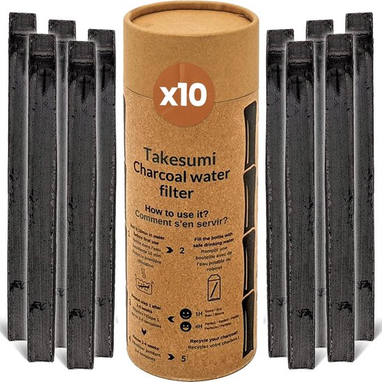 ORINKO® Binchotan Kishu Kool Waterfilter Stokjes x1 – Japanse Actieve Koolstof voor Natuurlijke Waterzuivering– Activated Clean Carbon Charcoal Water Filter – Duurzaam Ideaal voor Karaffen en Kannen