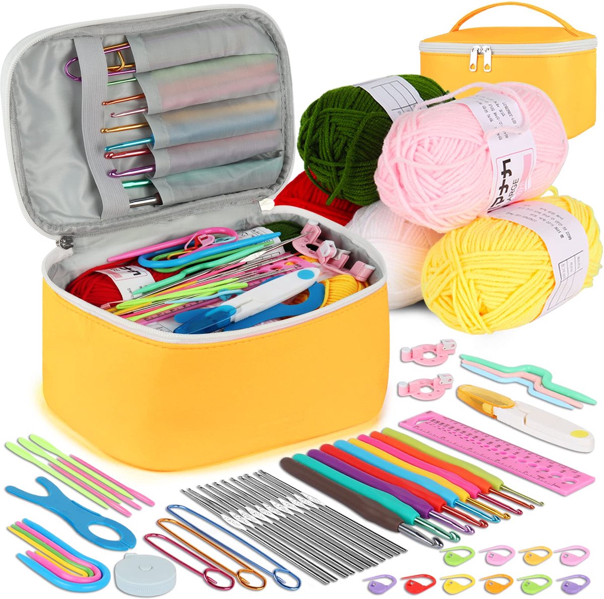 IMPERATORIS® Creative Haakpakket/Haken pakket 58 stuks Haakset - Inclusief Breinaalden - Voor Volwassenen en Beginners