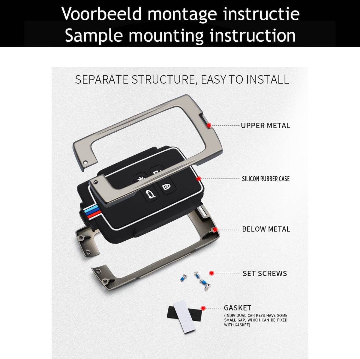 Kwmobile Autosleutelhoes Geschikt Voor Renault 4 Knops Smartkey Autosleutel Alleen Keyless Go Siliconenhoes In Wit Zwart Sleutelcover 2852921331