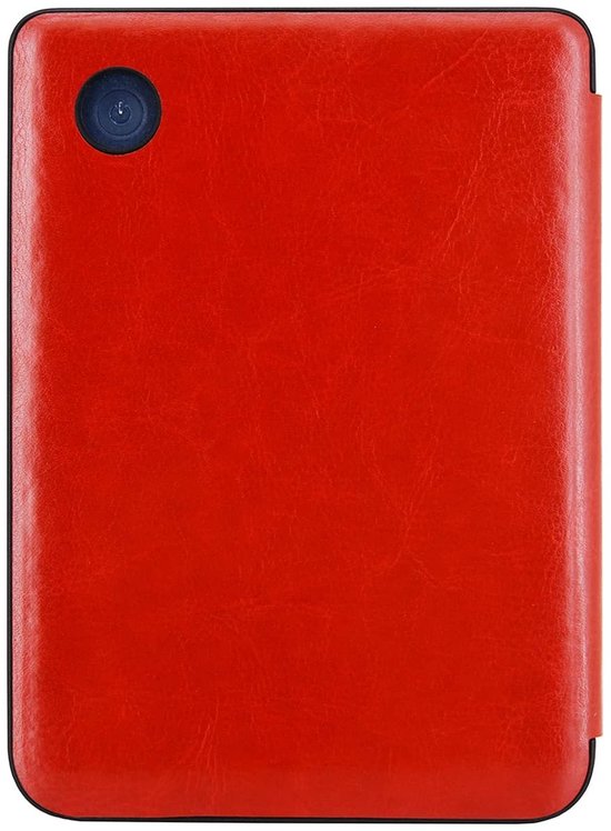 Origami Sleepcover - Hoesje Geschikt voor Kobo Clara Colour- Book Case Hoes Cover - Rood - ereader hoesje - cover van Origami Sleepcover — afbeelding 4