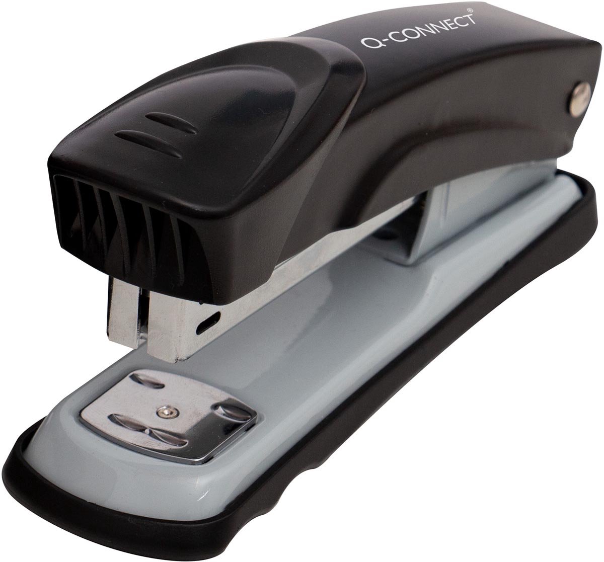 Q-CONNECT nietmachine | metaal | half strip | 25 blad | zwart