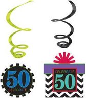 Swirl decorations 50th Birthday