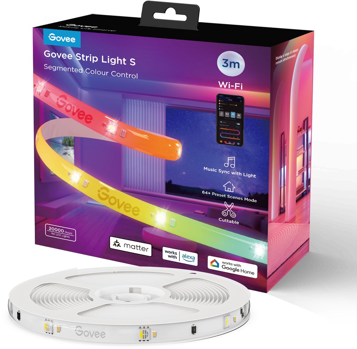 Govee Strip Light S Segmented Colour Control ledstrip thumbnail 2