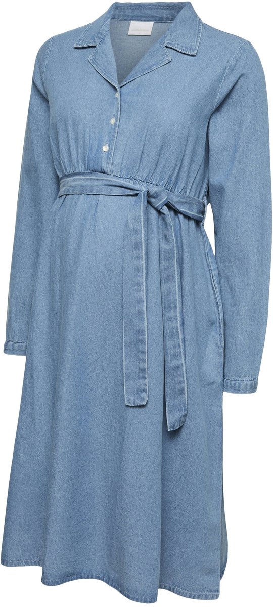 MAMALICIOUS - MLVALETTA LIA L/S ABK DENIM DRESS - Dames - Mini jurken