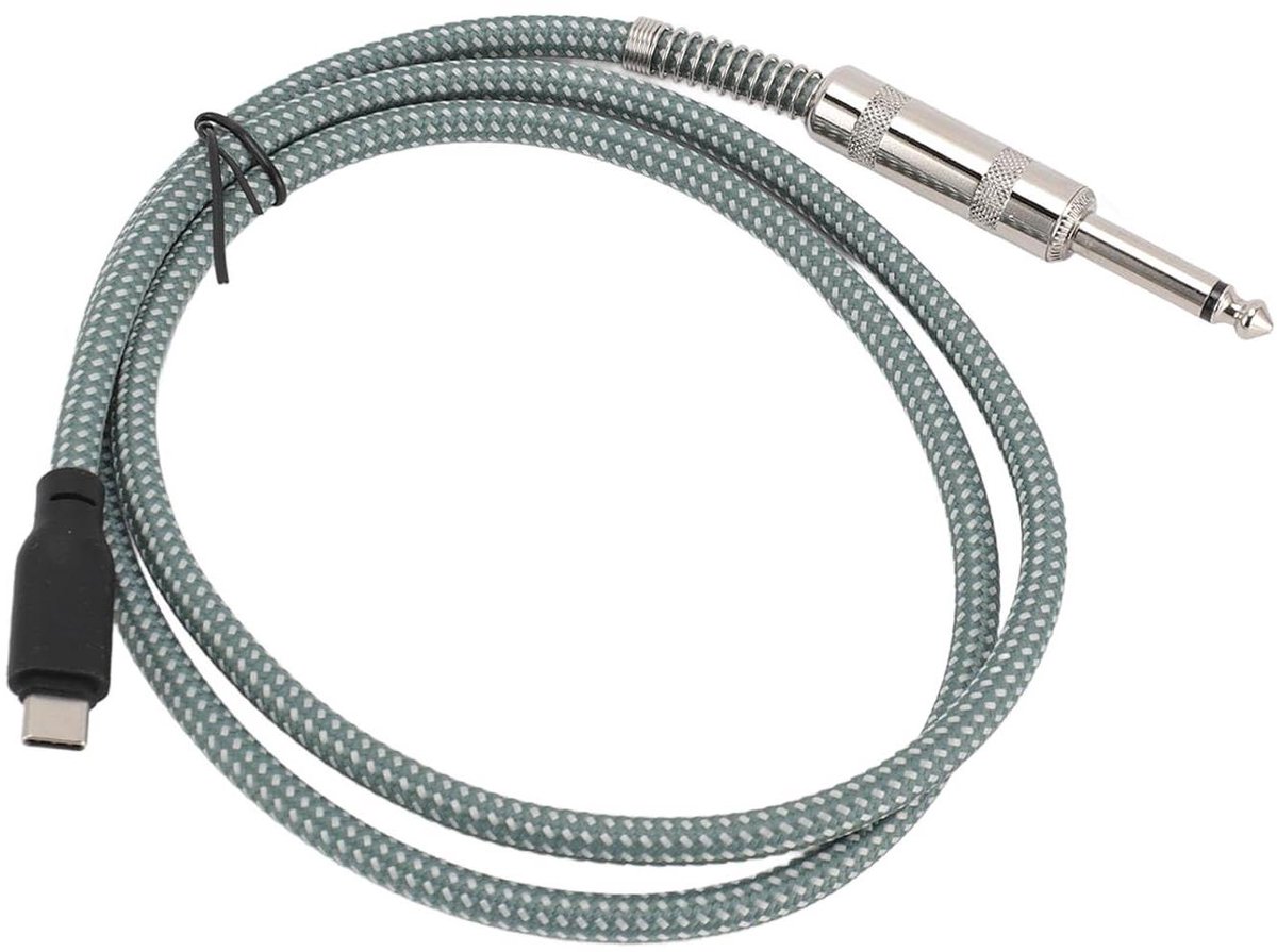 USB C naar 6,35 mm TRS audiokabel voor luidspreker en hoofdtelefoon