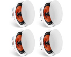 VEVOR Set van 4 Plafondluidsprekers Inbouwluidsprekers 100W 20cm