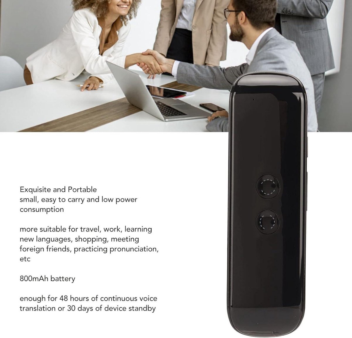 AI Meertalige Vertaalapparaat voor Reizen - 44 Talen - afbeelding 3