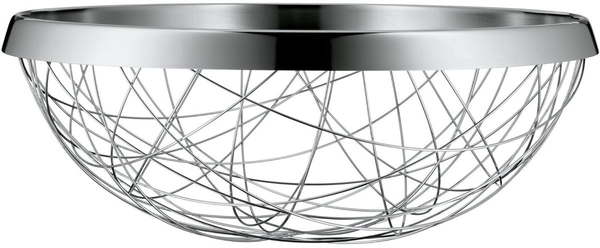 Stunq® Grote fruitmand - roestvrij staal - Ø 30 cm - 1 stuk