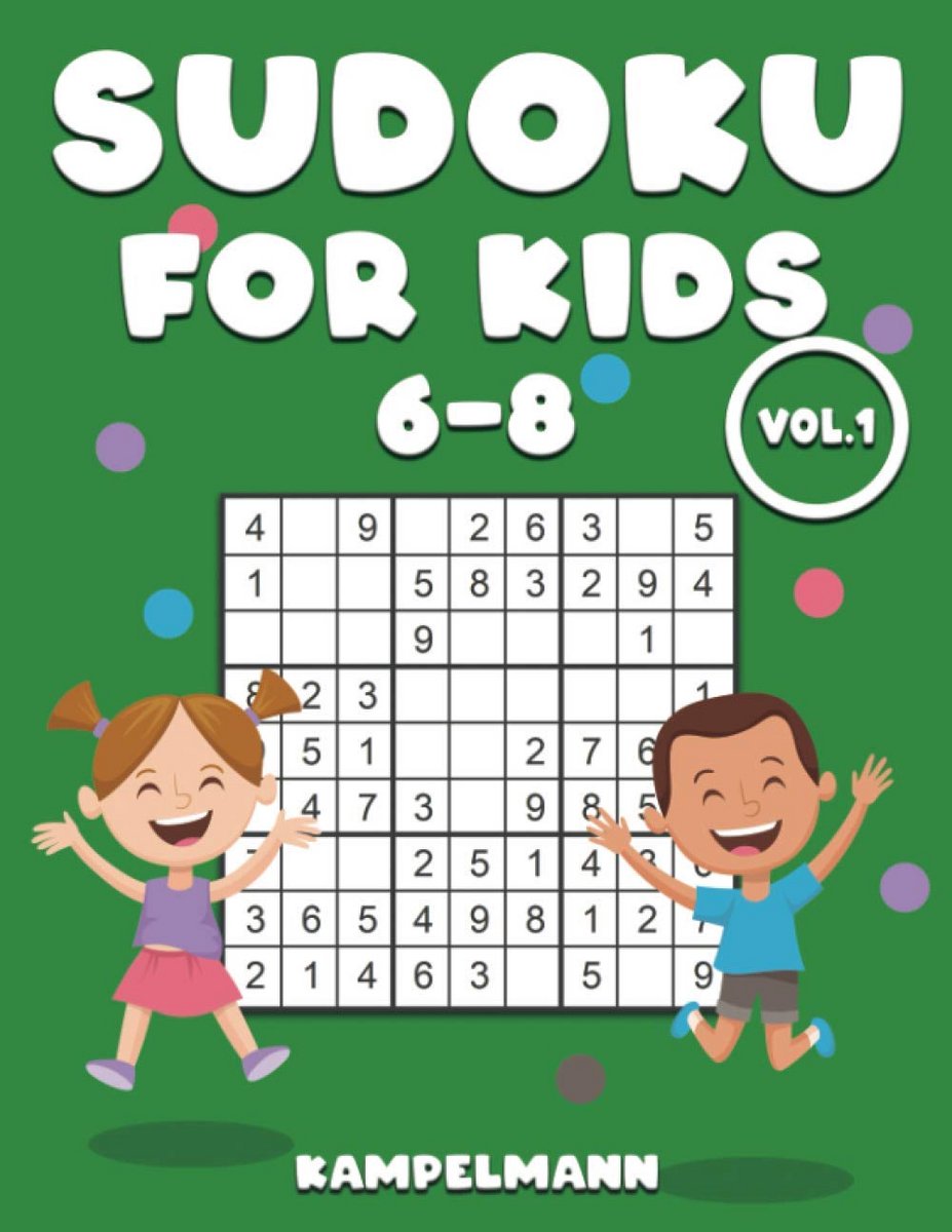 200 Grote Letter Sudoku Puzzels voor Kinderen van 6 tot 8 Jaar - Inclusief Oplossingen