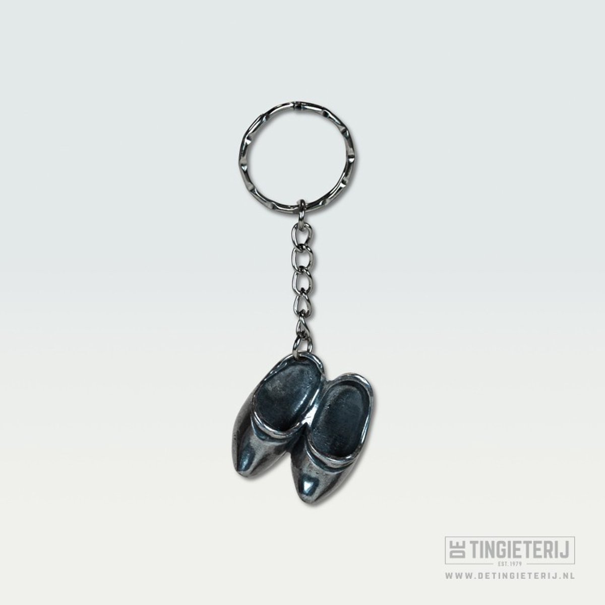 Sleutelhanger Klompjes - Hollands Souvenir – Mini Klomp Sleutelhanger van Tin - Cadeau & Relatiegeschenk