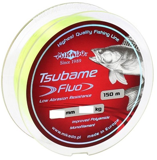 Mikado Tsubame Fluo - 0.16 mm - 4.30 kg - 150 m - Hoge Zichtbaarheid Monofilament Lijn van Merkloos — afbeelding 2