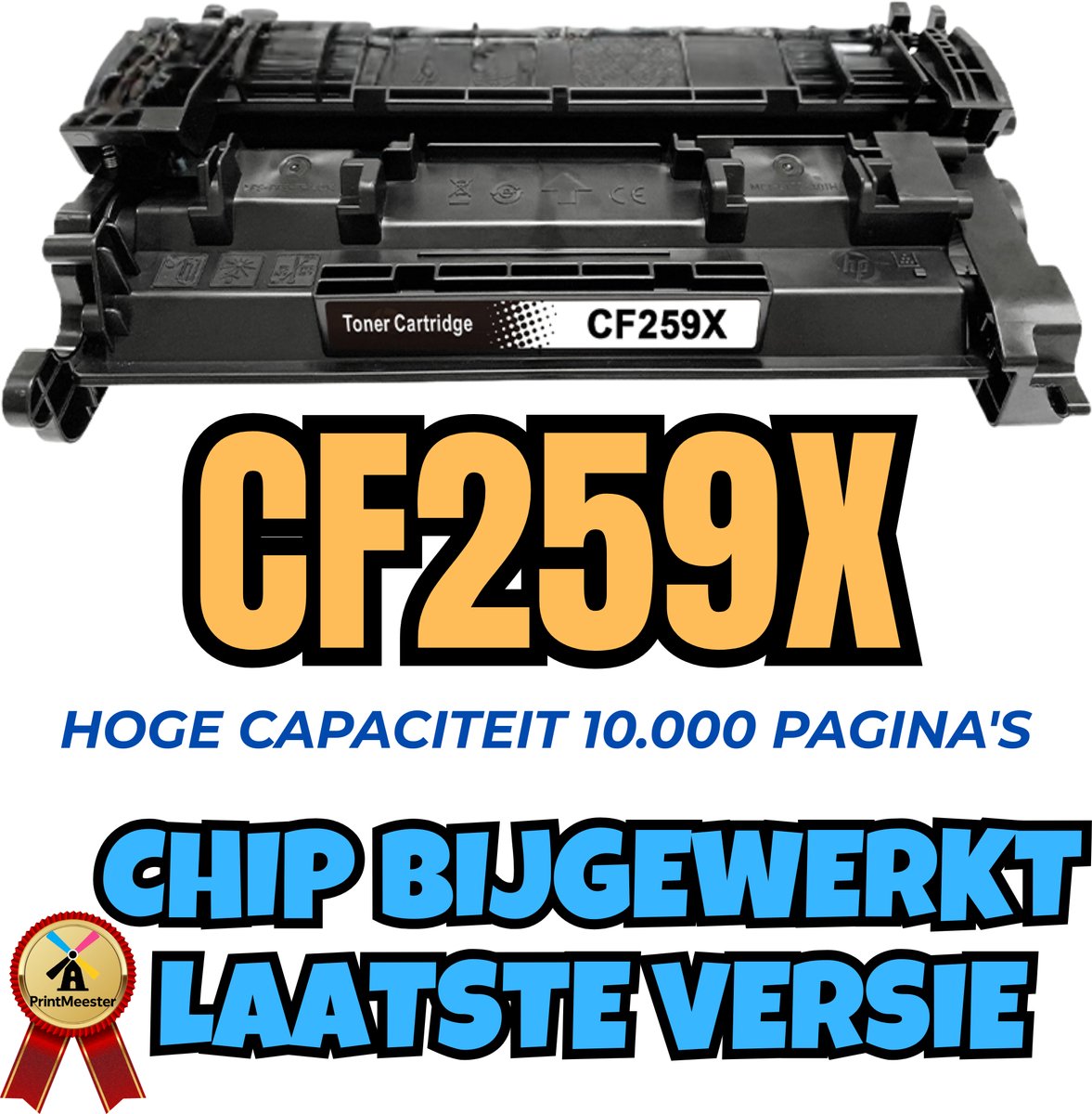 Compatibele Toner HP CF259X / 59X – Met Geüpdatete Chip – Hoge Capaciteit 10.000 Pagina’s – Voor LaserJet Pro M304 / M404 / M428 / M329 / M429