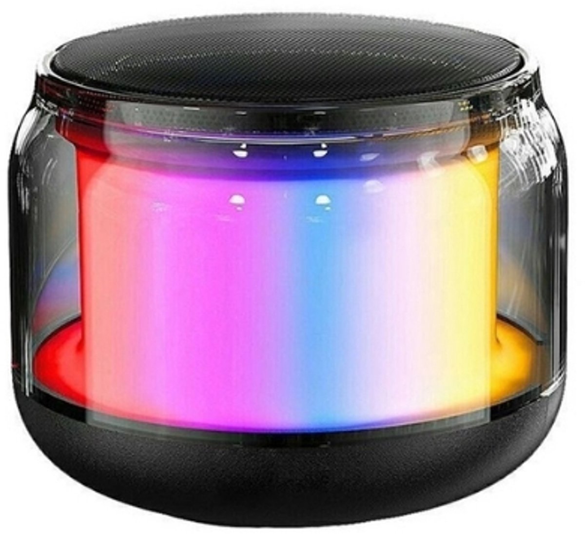 Fivesquare MiniGlow BT Speaker – Mini Bluetooth Speaker met LED Licht, Bass Boost & USB/TF/FM Ondersteuning