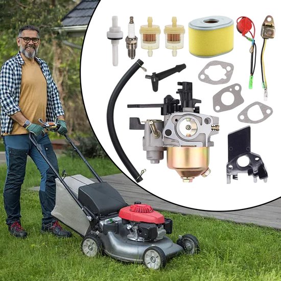 GX160 carburateurset geschikt voor Honda GX200 GX168 GX140 GX120 5,5 pk 6,5 pk motor WP30X waterpomp hogedrukreiniger carburateur, met montagepakkingen van Merkloos	 — afbeelding 4
