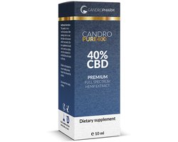 CandroPure400 40% Full SpectrumCBD Olie - 10ml Hennep Olie Full Spectrum - Natuurlijk Extract uit NL - Voor dagelijks gebruik