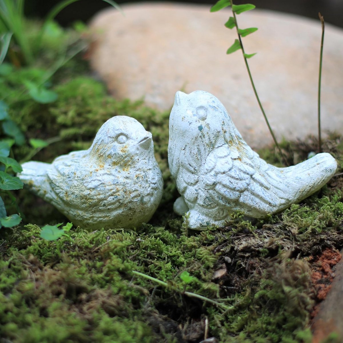 Vogelstandbeelden voor Binnen en Buiten - Cement Sculpturen voor Tuin en Huis Decoratie