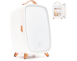 Rio FRBL - Skincare beauty Fridge - Make-up Koelkast - mini koelkast - met Spiegel & dimbare LED verlichting - 6 liter