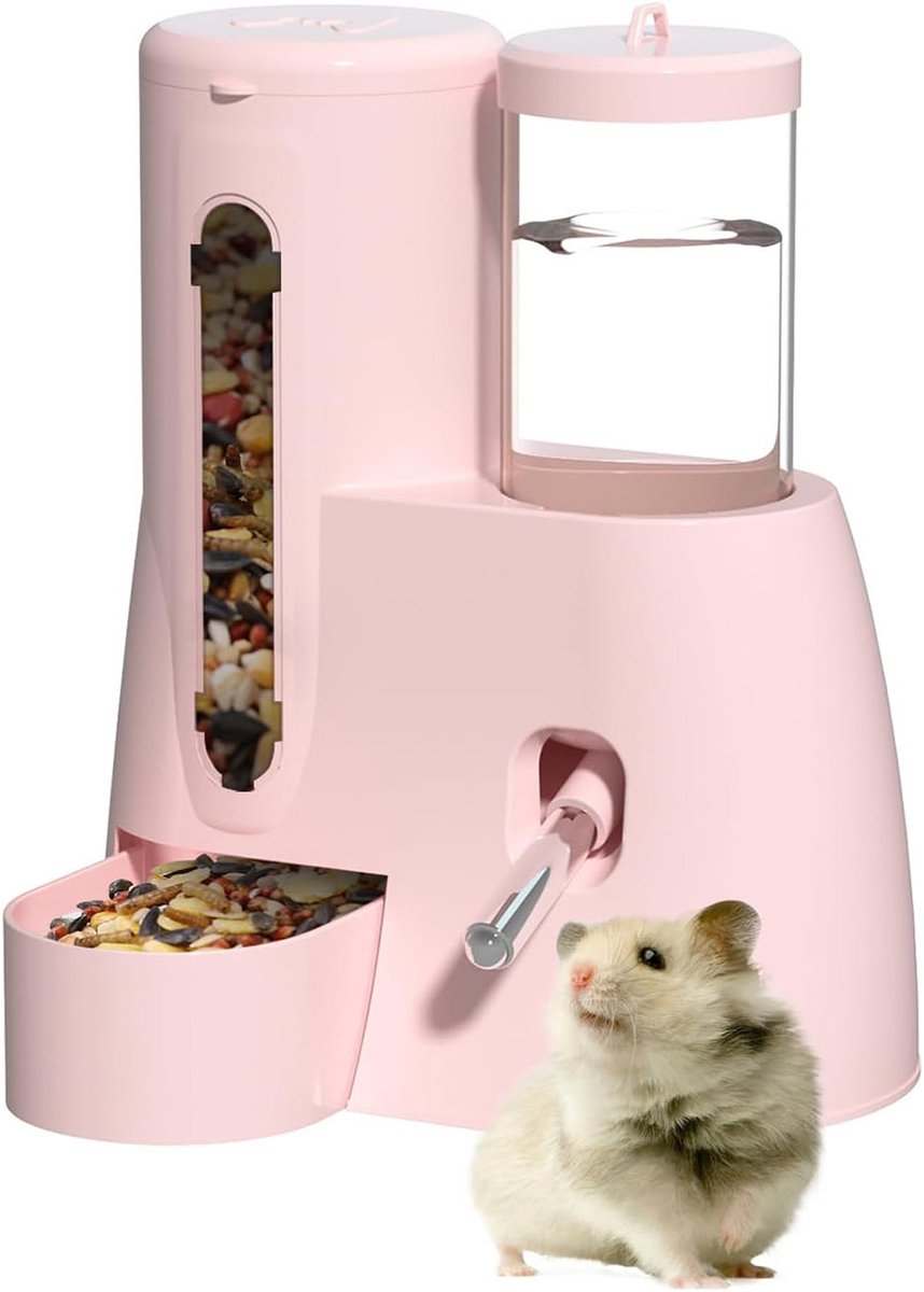 Gsedaox- Kleine Huisdieren Waterfles -Hamster Drinkfles-125ml-Waterdispenser voor Konijn Cavia Chinchilla