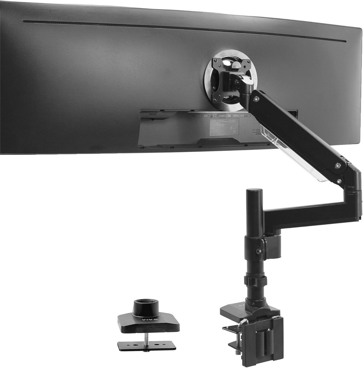 Ergonomische Aluminium Monitorarm Met Verlengpaal Voor 17-35 Inch Schermen