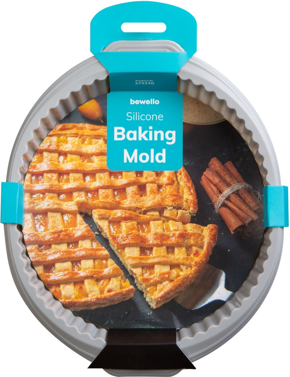 Siliconen Bakvorm Rond - cake - Cakevorm - Taartvorm 29 x 26 x 3,8 cm 1 Stuks [57533G]