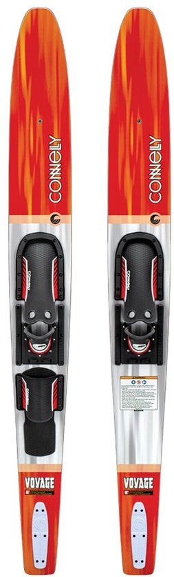 Connelly Voyage 68" Combo Waterski – 173 cm met Verstelbare Slide Bindingen – Beginners Waterski Set