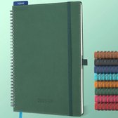 Kalender 2025/2026 - Weekplanner A6 - 18 maanden boekkalender met ringband en zachte cover