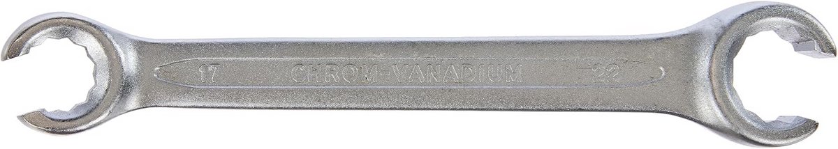 Open Ringsleutel 17 x 22 mm Mat Verchroomd