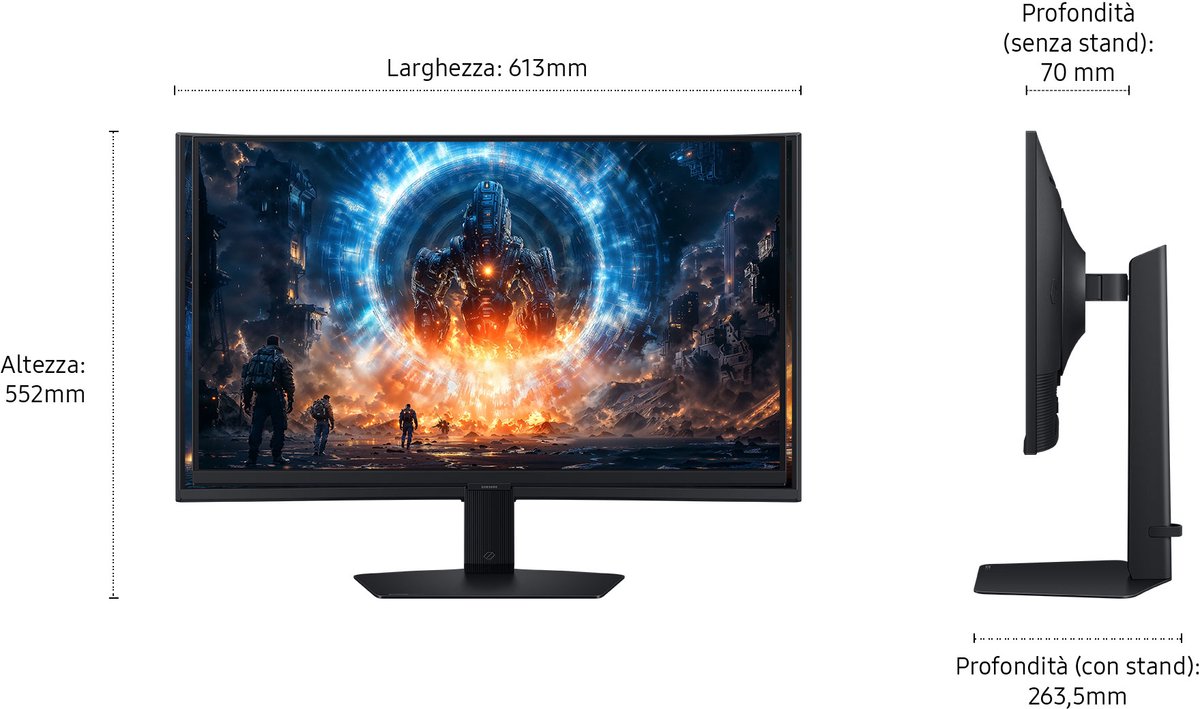 Samsung Odyssey G6 G60F Gaming Monitor 27 - afbeelding 2