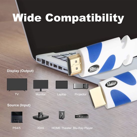 KabelDirekt – 100m Cavo HDMI Ottico, Compatibile Con (HDMI 2.0a/b, 2.0, 1.4a, 4K Ultra HD, 3D, Full HD 1080p, HDR, ARC, High Speed Con Ethernet, PS4, XBOX, HDTV), PRO Series - Foto 8