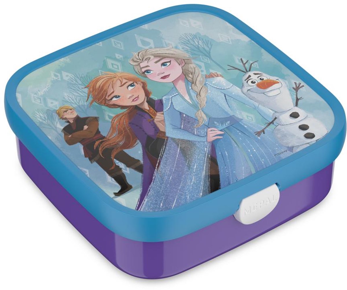 Mepal bento lunchbox groot Campus - 2x 200 + 1250 ml - Inclusief 2 uitneembare lekdichte bentobakjes & vorkje - Frozen 2