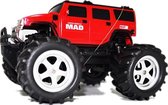 MAD RC Monster Truck Auto voor Kind, Off Road met LED verlichting – Rood