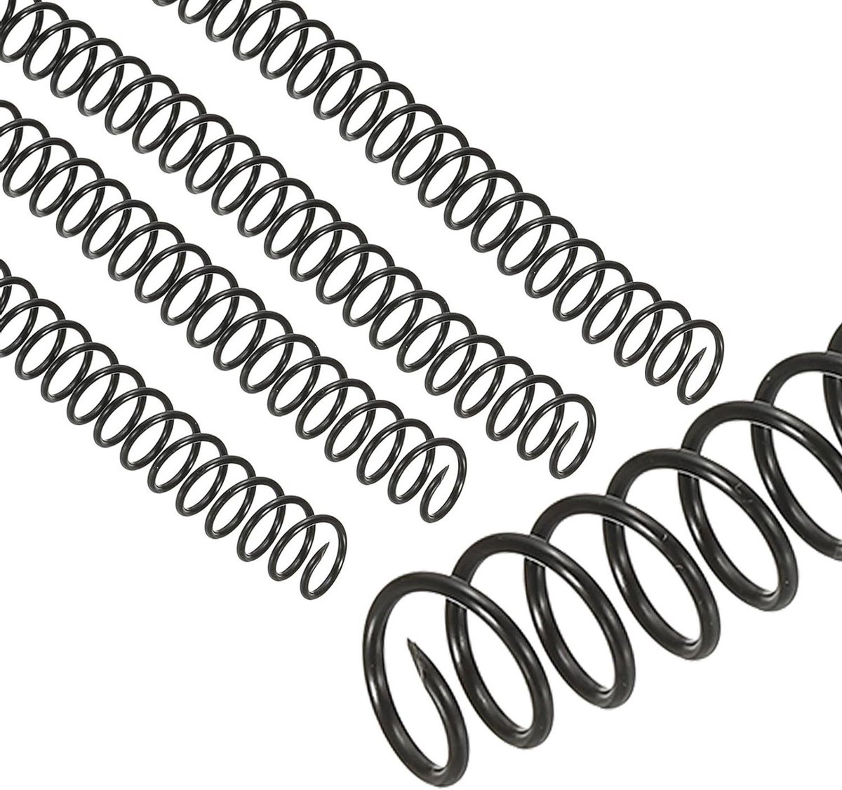 Allecta - Plastic Binding Spiralen 13mm 50 Stuks Zwart - 105 Vel Capaciteit - 3:1 Pitch