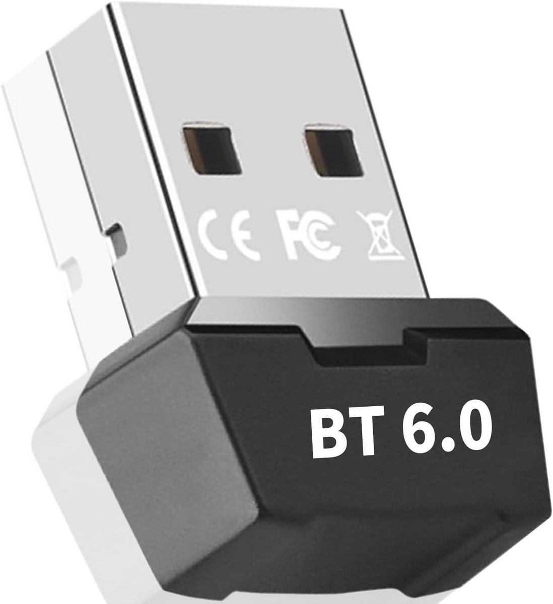 Bluetooth-adapter 6.0 voor pc - Draadloze dongle voor laptop, headset, toetsenbord en muis