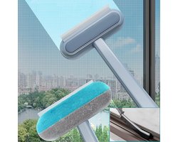 Window garner cleaning brush - mesh window garner cleaning 4-delig kit - window garner cleaning kit - geschikt voor banktapijt - pet hair remover - hergebruiken - window cleaner - zowel droog als nat gereedschap