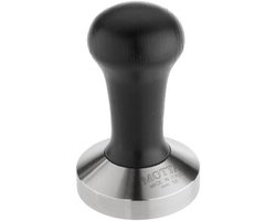 Koffie Tamper 58 mm RVS Vlak met Houten Handvat voor Espressomachine