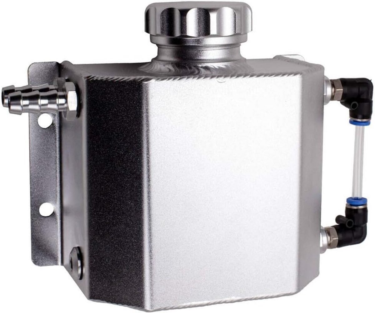 Universele 1L Aluminium Koelvloeistof Reservoir Tank met Aftapplug
