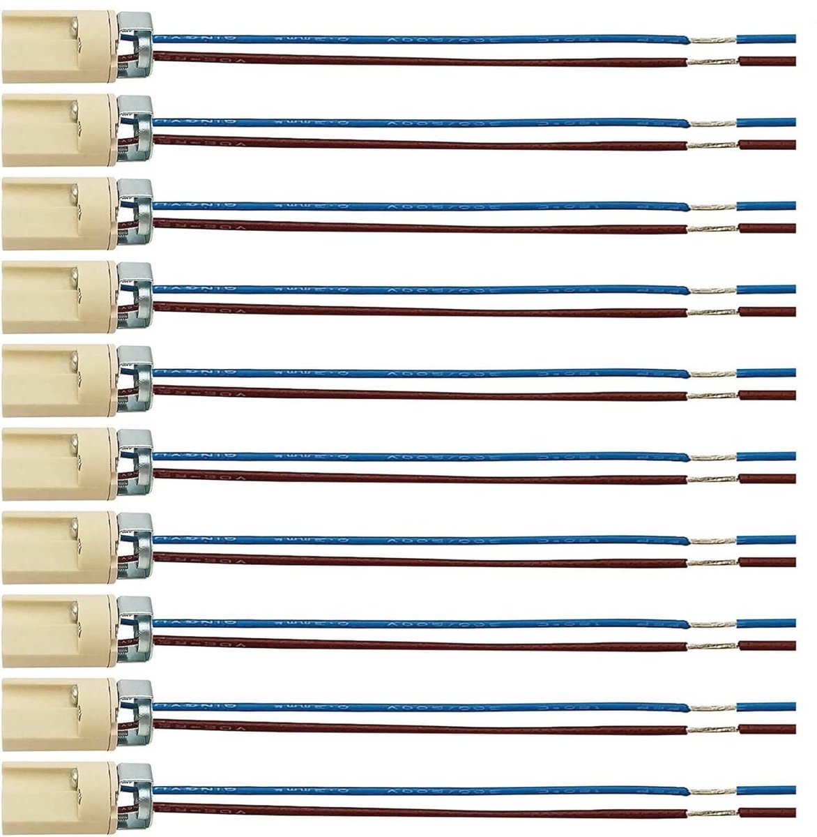 10-pack G9 Lampenhouders van keramiek voor LED en halogeenlampen