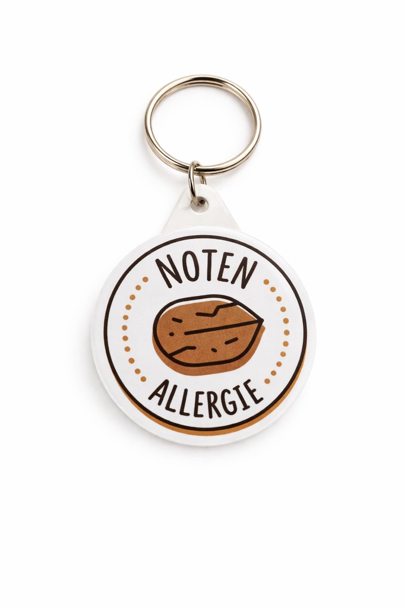 Sleutelhanger noten allergie
