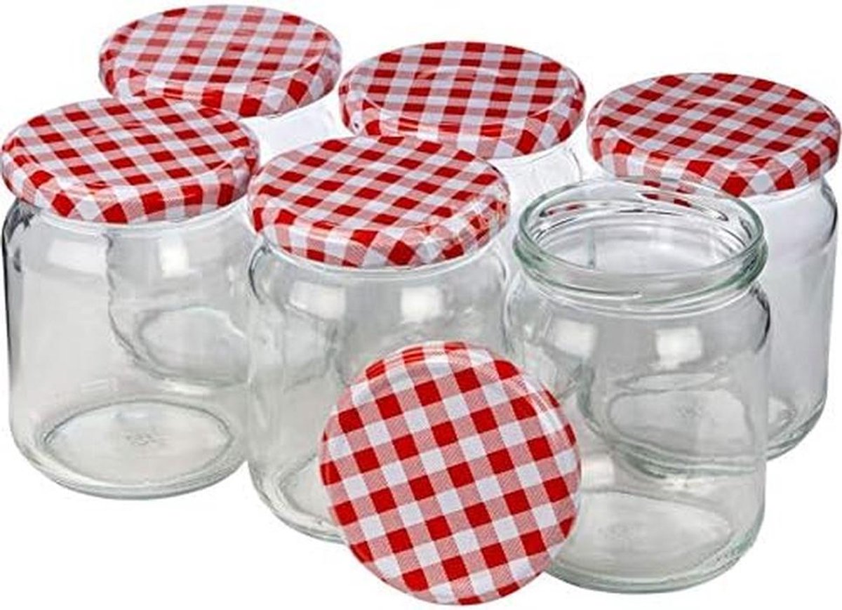Set van 6 Weckpotten met Draaideksel (210 ml) - Ideaal voor Bewaren en Conserven