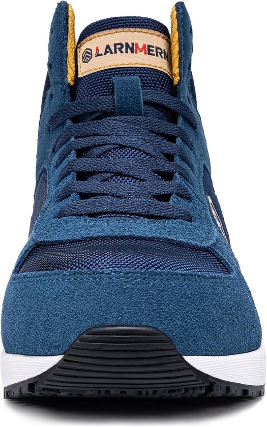 HEOAARG Veiligheidsschoenen voor dames en heren, zomer, gymschoenen met stalen neus, comfortabele lichte anti-perforatieschoenen, Zwart, 45 EU