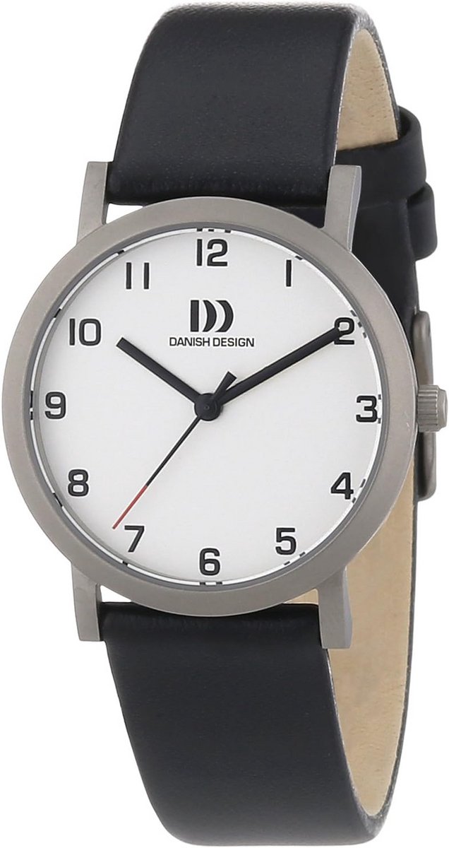 Dameshorloge XS Zwart Wit Analoge Quartz met Leren Band